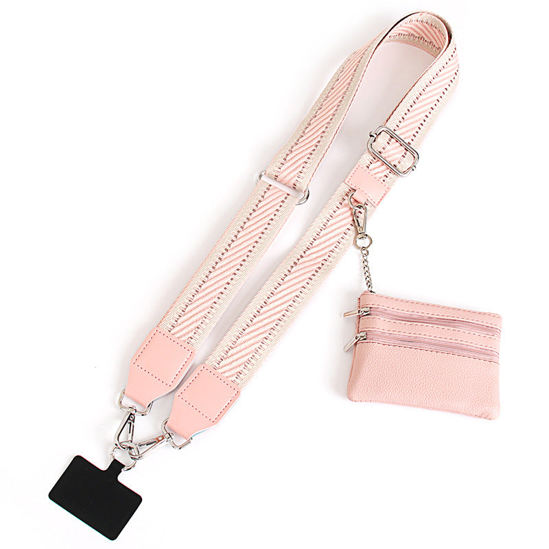 👜🚶♀️ Kombiner en stilig telefonrem med en lommebok med glidelås for å frigjøre hendene.
