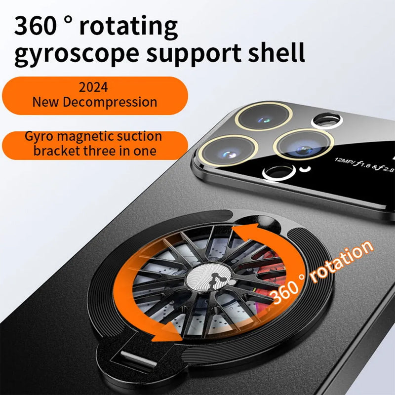 ✨Telefonveske med roterende gyroskopstativ