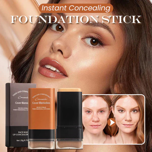 🥰Fuktighetsgivende, lett foundation stick med pense
