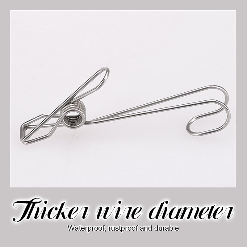 Krokklips i rustfritt stål