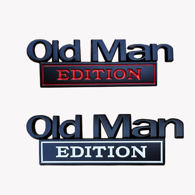 🚗Vis frem personligheten din med dette morsomme 💨 «Old Man Edition»-merket! 😆👴