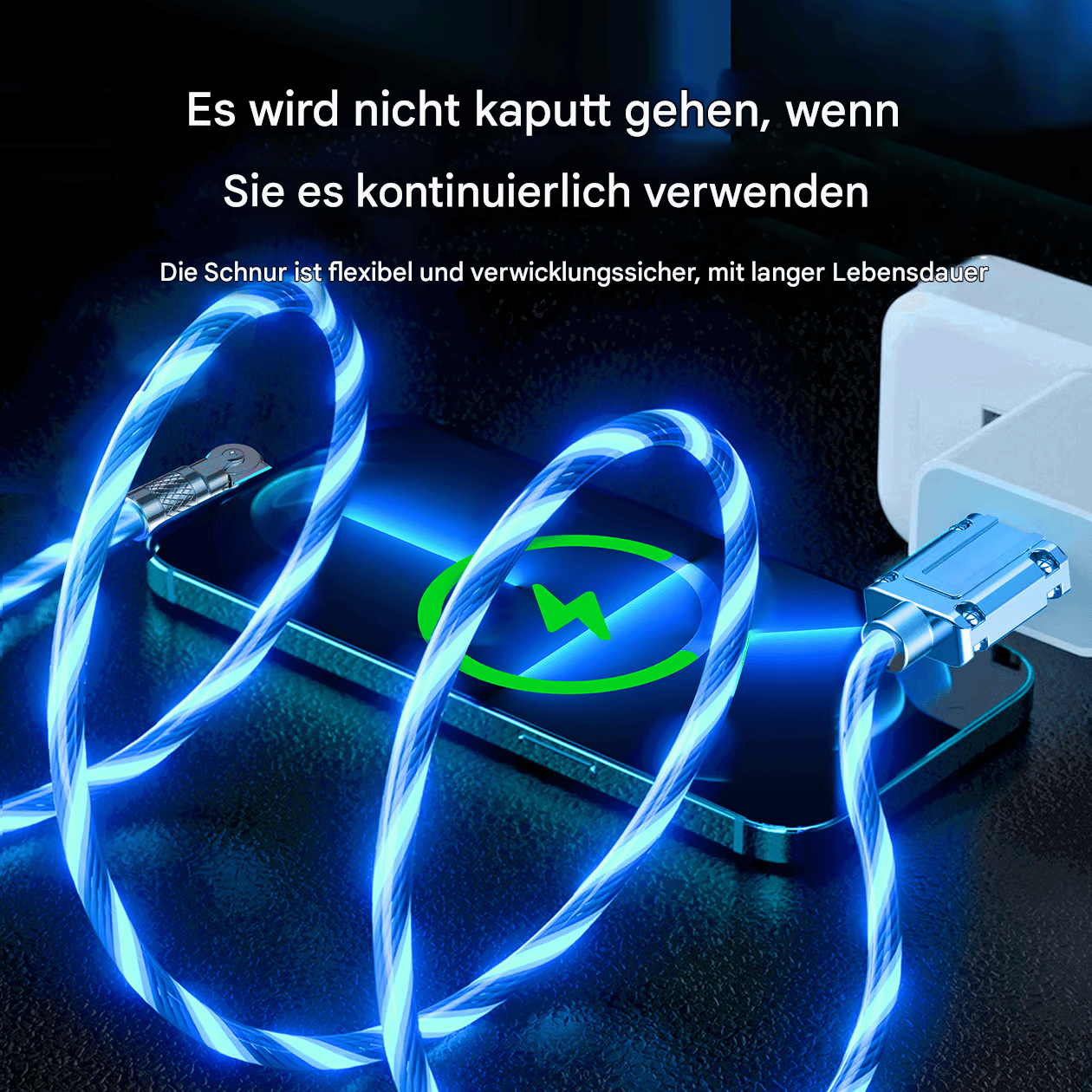 ⚡540° drehbares Streamer-Datenkabel/⚡540° Rotatable Streamer Data Cable
