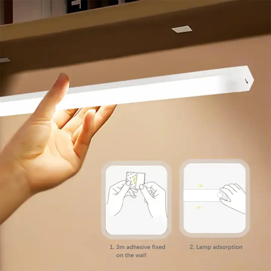 🔥Tidsbegrenset tilbud - oppladbart LED-lys, ingen hulling nødvendig, smart sensor, magnetis