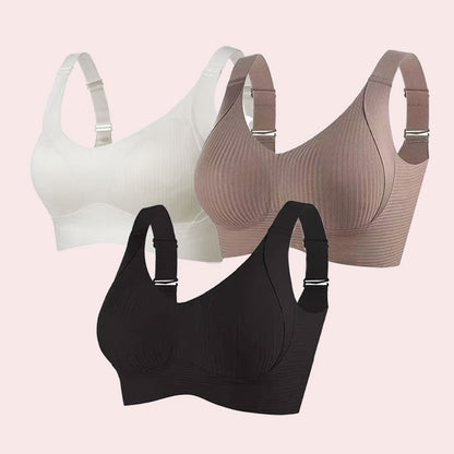 🎁Siste dag: kjøp 1, få 3 pakker🔥Superstøttende BH | Push-up BH uten bøyle👍Ikke mer hengende bryster