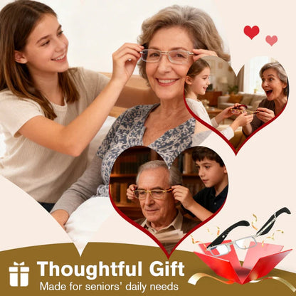 (🎁Siste dag 49 % rabatt)👓Sammenleggbare lesebriller med blått lysfilter og etu