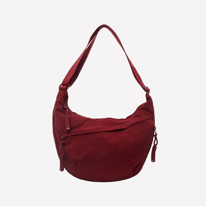 🔥🎒Lady Fashion One Colour Nylon Crossbody Bag