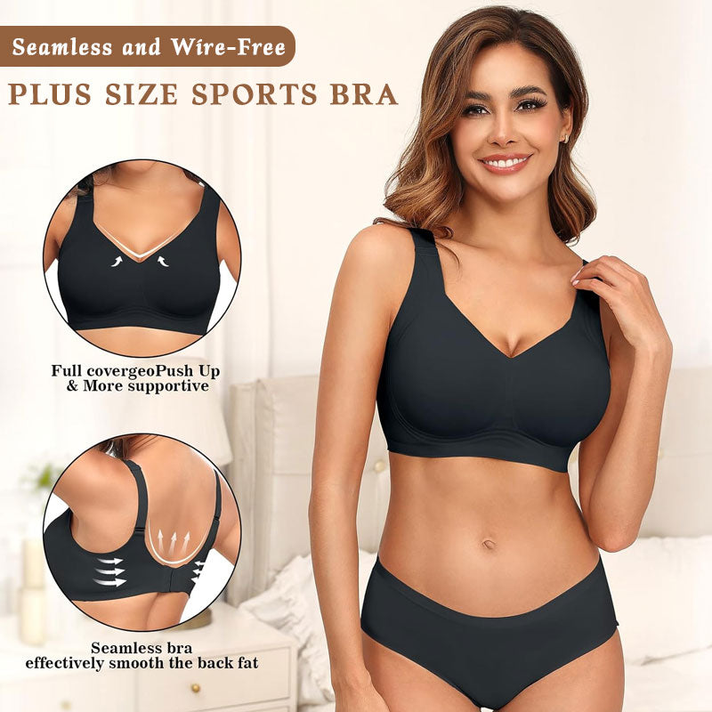 🎁Kjøp 1, få 2! 🔥 Super Lift-BH | Trådløs push-up-BH 👍Si farvel til hengende brystlinje