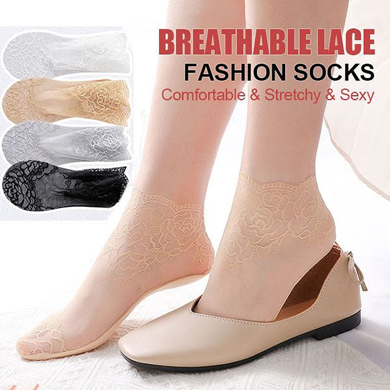 Fashion Lace-sokker for damer