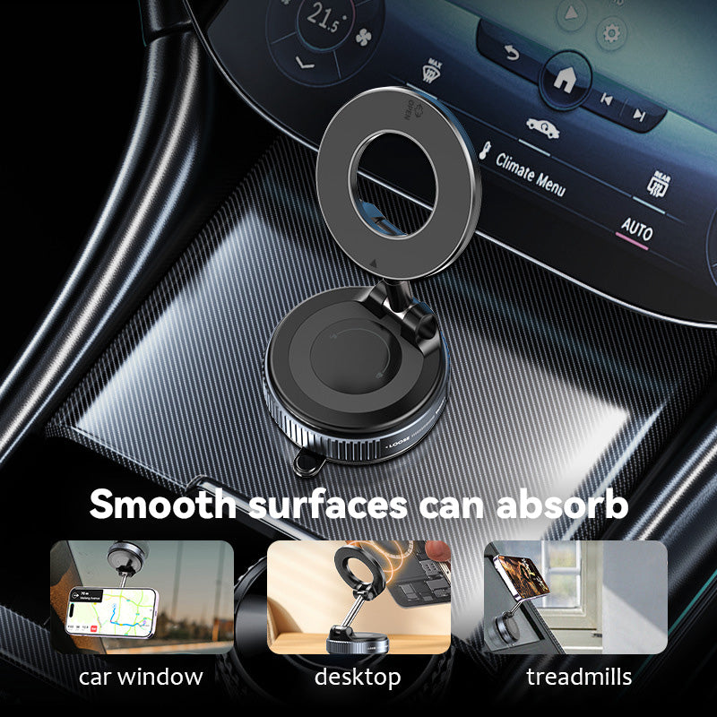 2025 Nyeste 360° justerbar, magnetisk sugekopp-telefonholder med vakuu