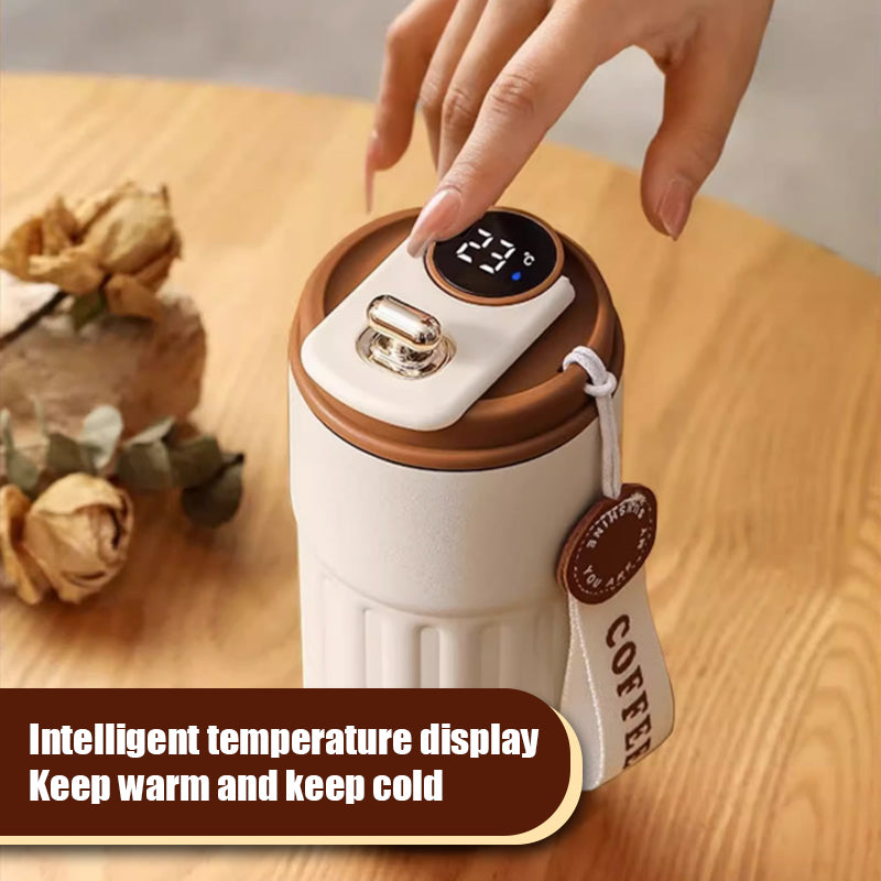 Kaffetermos med temperaturvisning
