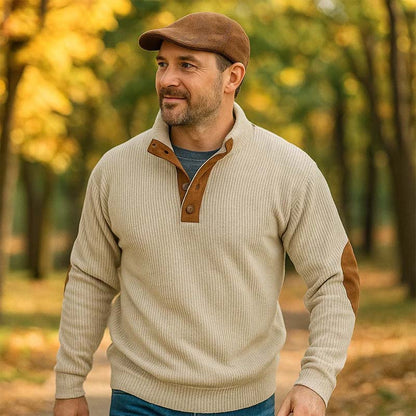 👔Herregenser I Kordfløyel Med Stående Krage👔