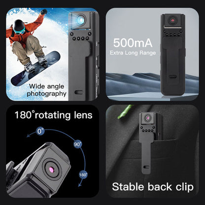 🔥tidsbegrenset rabatt✨1080P HD-opptaker med lommeklip