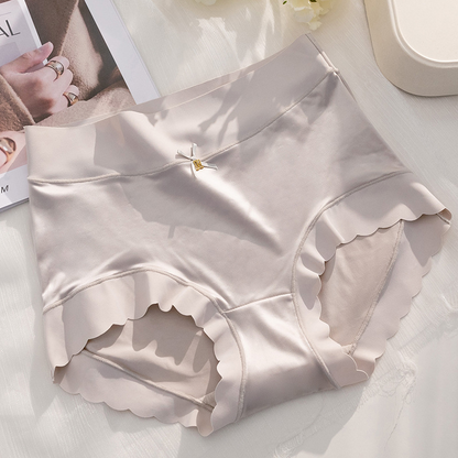 🎁Kjøp 1 Få 2 (3-pakning) Premium Satin Antibacterial Ice Silk Fuktabsorberende truse