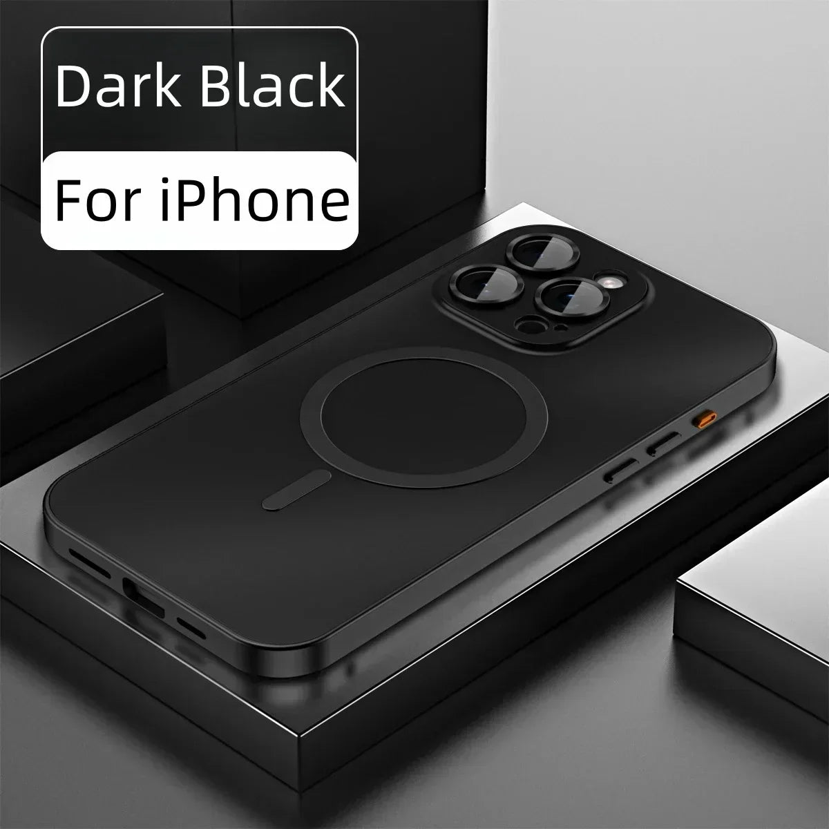 Enkelt magnetisk mobildeksel i metall for iPhone