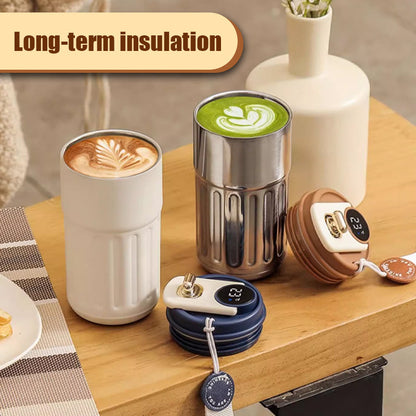 Kaffetermos med temperaturvisning