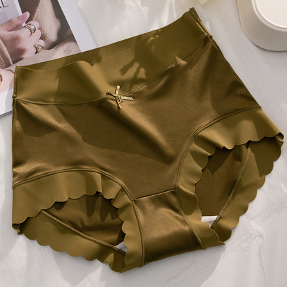 🎁Kjøp 1 Få 2 (3-pakning) Premium Satin Antibacterial Ice Silk Fuktabsorberende truse