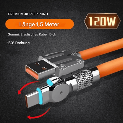 ⚡540° drehbares Streamer-Datenkabel/⚡540° Rotatable Streamer Data Cable