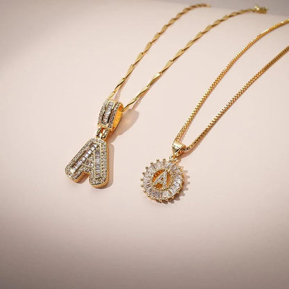 Alfabet Anheng Halskjede Sett