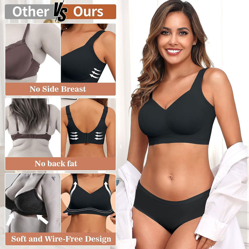 🎁Kjøp 1, få 2! 🔥 Super Lift-BH | Trådløs push-up-BH 👍Si farvel til hengende brystlinje