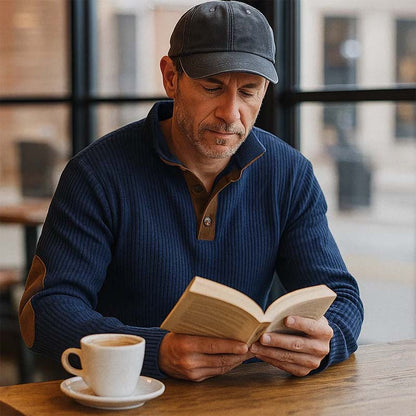 👔Herregenser I Kordfløyel Med Stående Krage👔