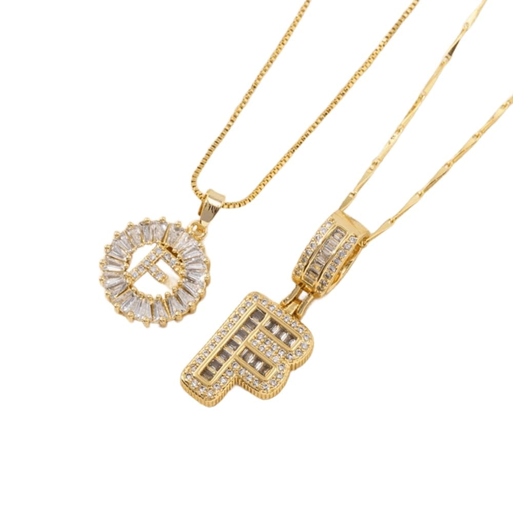 Alfabet Anheng Halskjede Sett