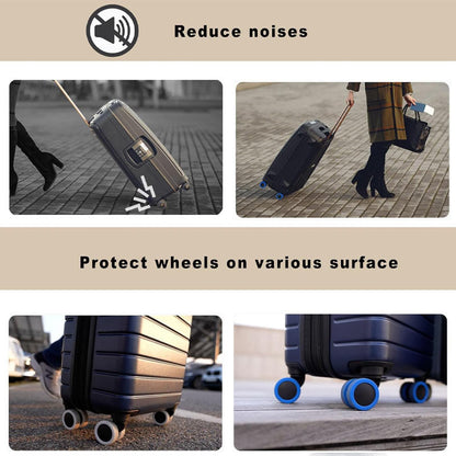 Beskyttelsesdeksel av silikon for bagasjehjul