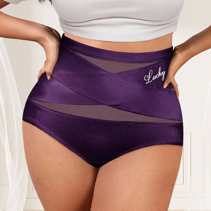 💖M-6XL for valg⏳ Kjøp 1 få 1 gratis🌸Tummy Control-truser med høy midje i stor størrelse