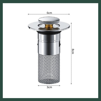 Isolerer lukt og forebygger kakerlakker - Gulvavløpsfilter i rustfritt stål