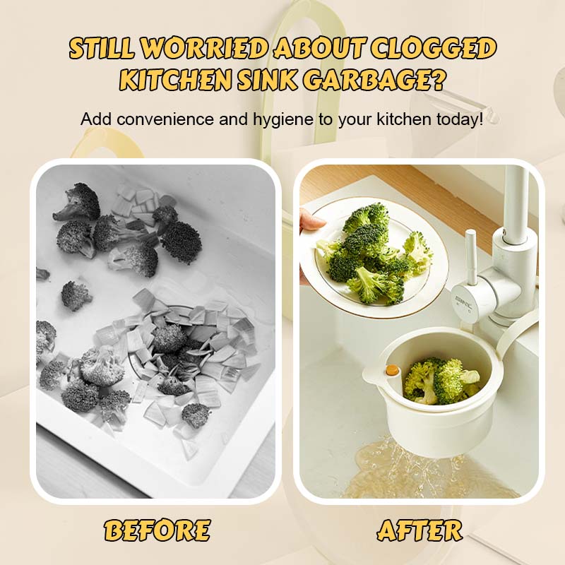 🧺 Multifunksjonell avløpskur✨ Hold vasken frisk, ren og alltid flytende!