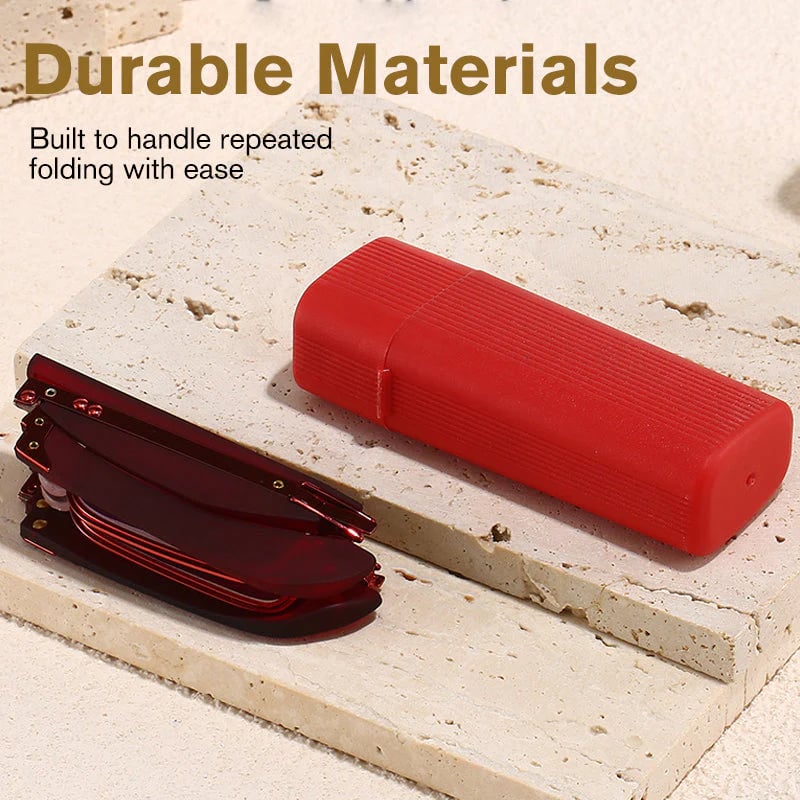 (🎁Siste dag 49 % rabatt)👓Sammenleggbare lesebriller med blått lysfilter og etu