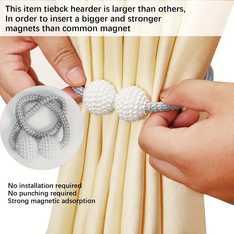 ✨Magnetiske gardinklips - stilig og praktisk oppbevaring✨