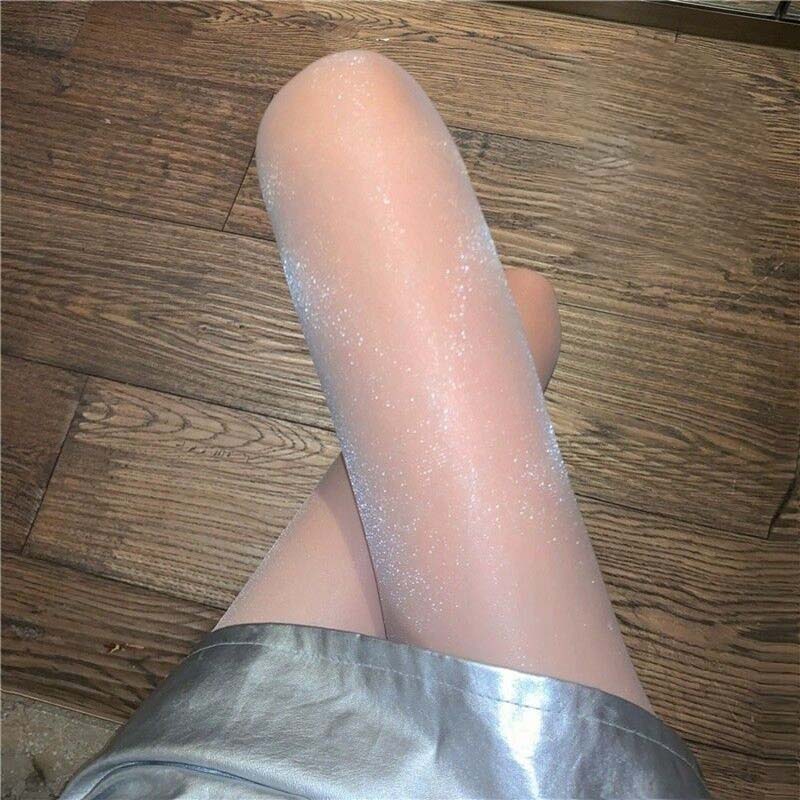 ✨💫 Skinnende perleglans strømpebukse