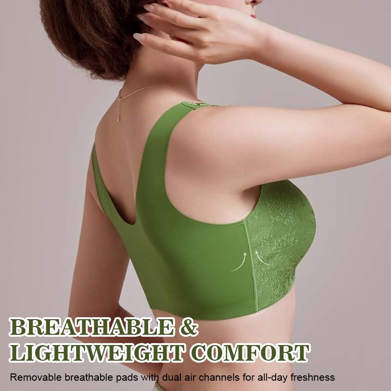 🌹Siste dag ❤️ Kjøp 1 få 2 gratis🌹Komfortabel sømløs BH uten bøyler med lukking foran