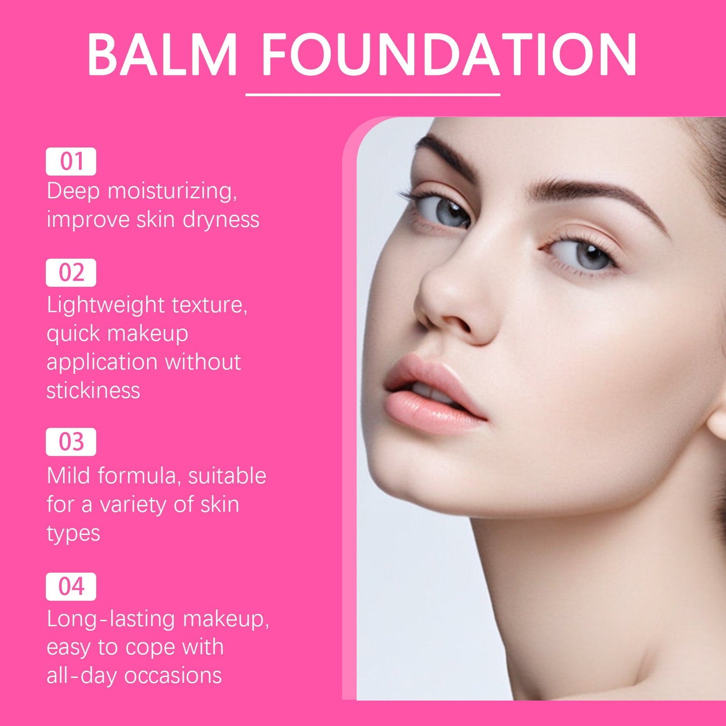 🔥Siste dags rabatt 49% avslag - Peptide Bounce Balm Foundatio