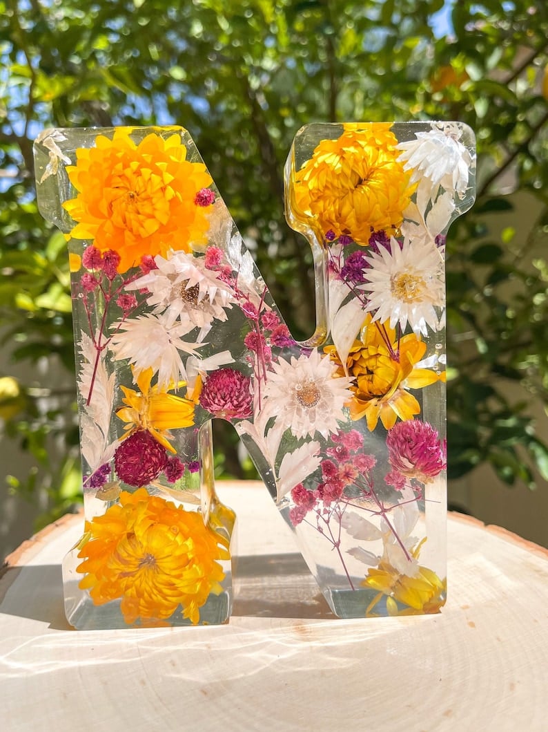 🌸 Blomstrete nattlys i harpiks