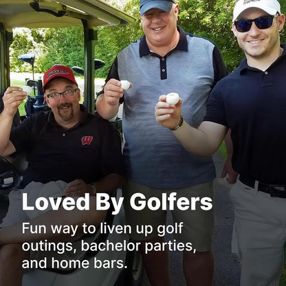 ⛳Kreativt shotglass formet som en golfball🍷Få drikken din trygt inn på stadion