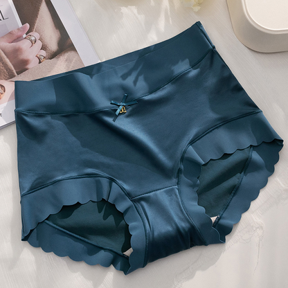 🎁Kjøp 1 Få 2 (3-pakning) Premium Satin Antibacterial Ice Silk Fuktabsorberende truse