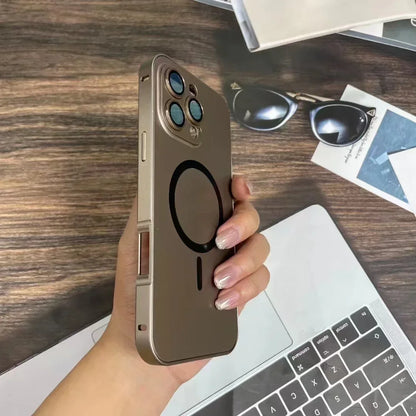 Enkelt magnetisk mobildeksel i metall for iPhone