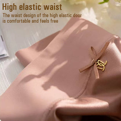 🎁Kjøp 1 Få 2 (3-pakning) Premium Satin Antibacterial Ice Silk Fuktabsorberende truse