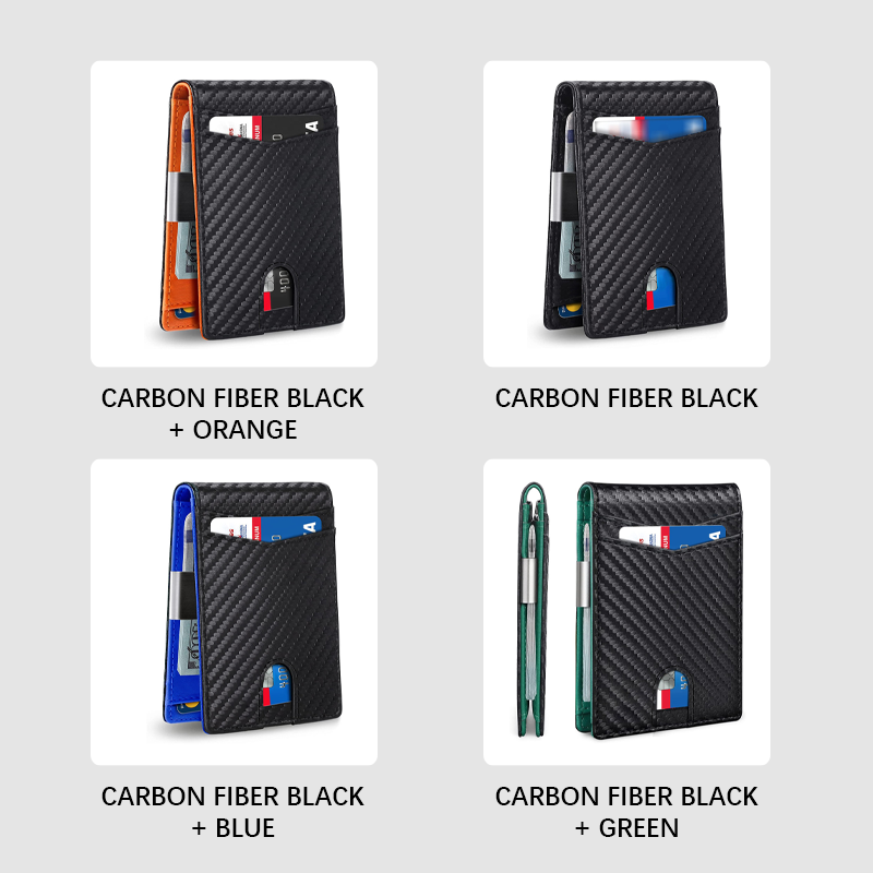 Stilig, tyverisikret skinnlommebok for forretningsfolk