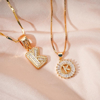 Alfabet Anheng Halskjede Sett