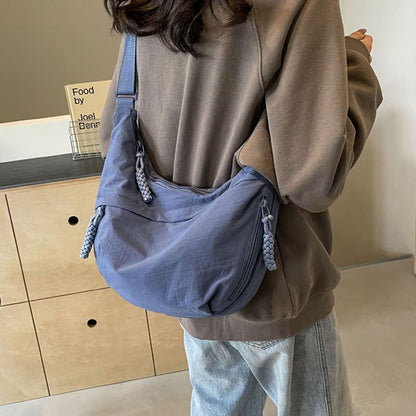 🔥🎒Lady Fashion One Colour Nylon Crossbody Bag