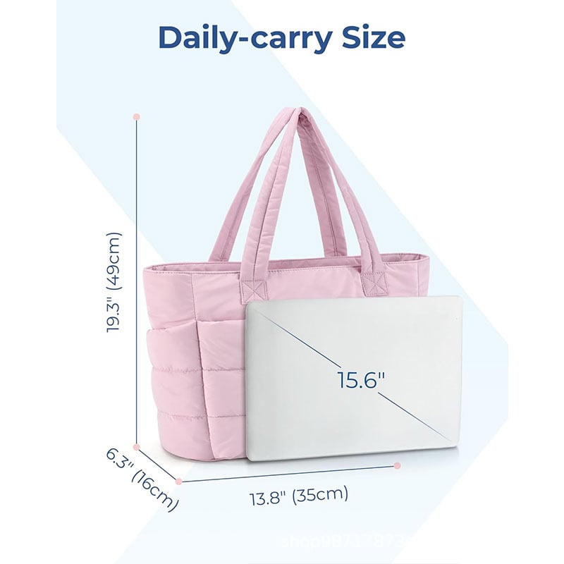 Lett, myk veske/Lightweight Fluffy Tote Bag