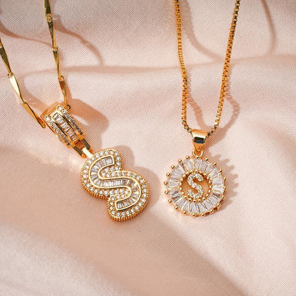 Alfabet Anheng Halskjede Sett