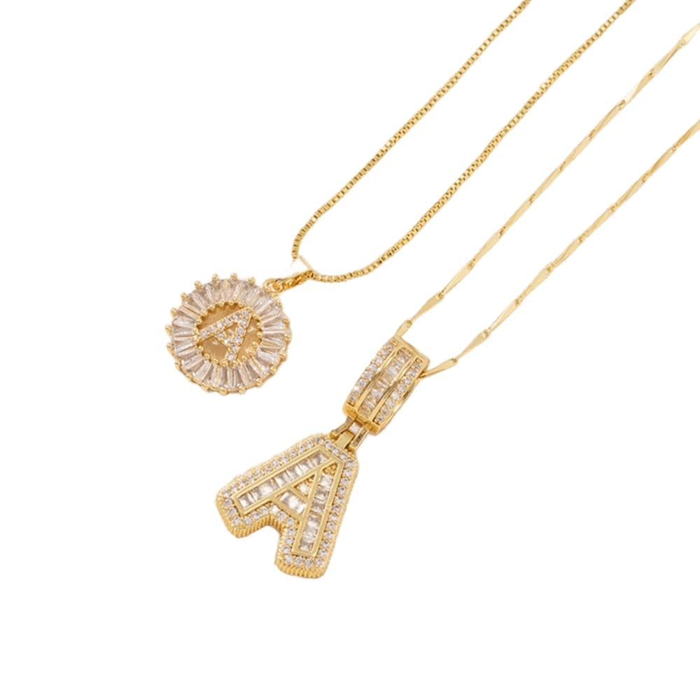 Alfabet Anheng Halskjede Sett