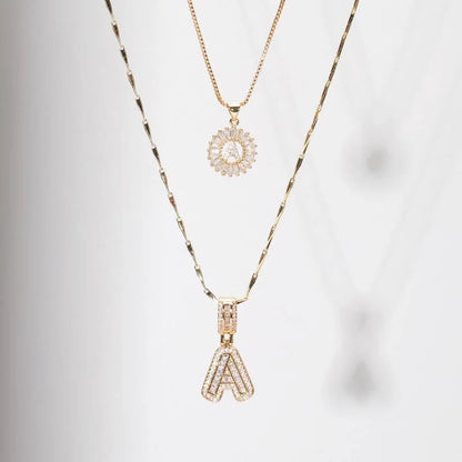 Alfabet Anheng Halskjede Sett