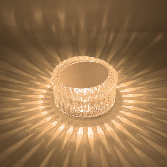 Krystallbordlampe med berøringskontroll og fjernkontroll