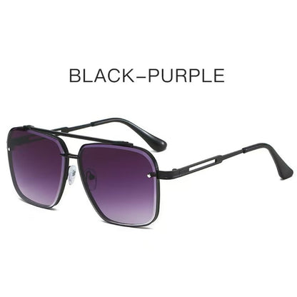 🔥HOT SALE - Retro solbriller med fargegradient og UV400-beskyttels