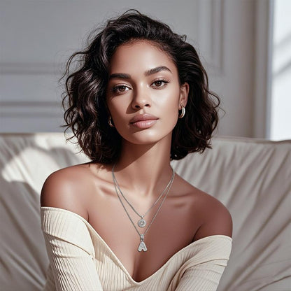 Alfabet Anheng Halskjede Sett